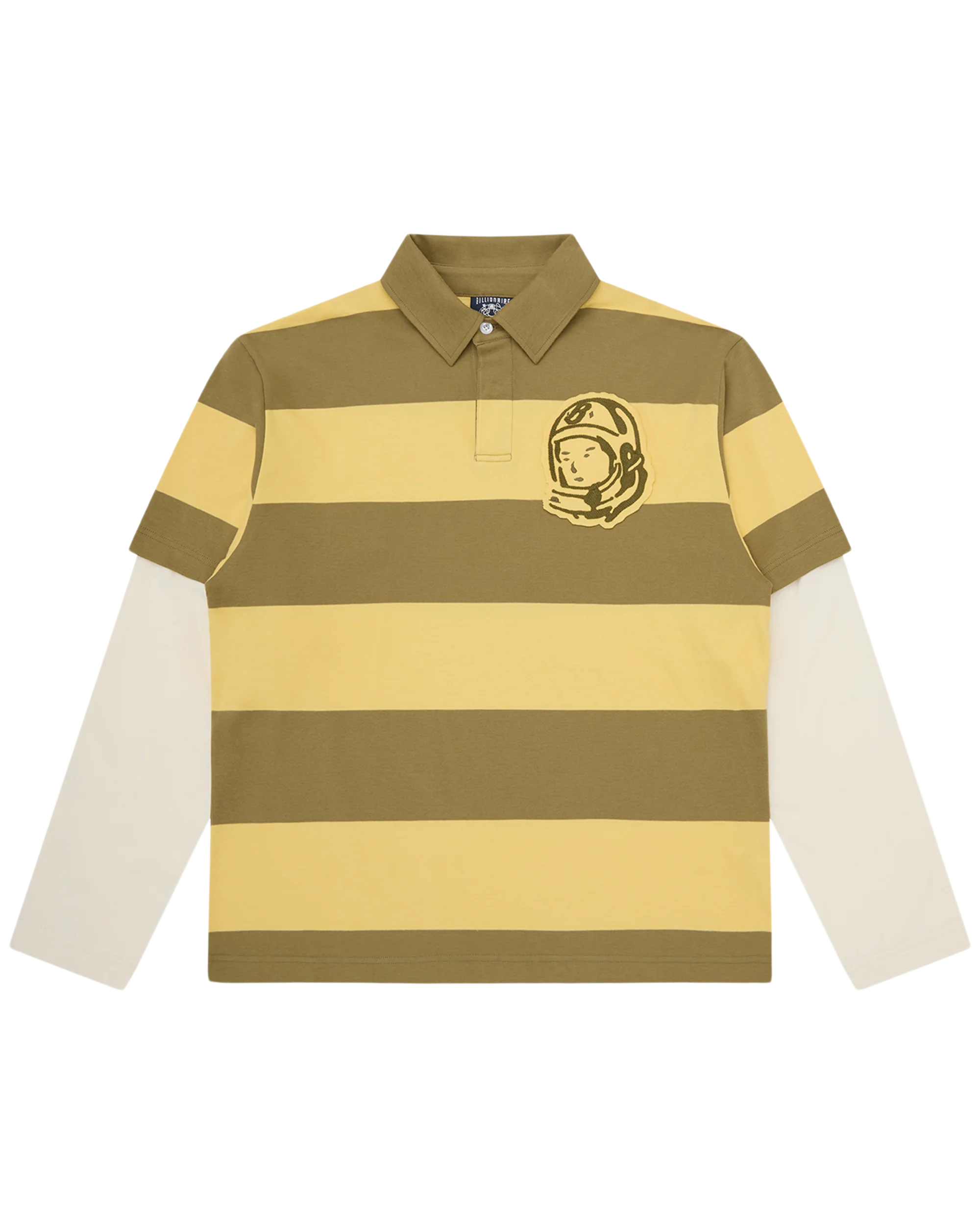 Applique Astro Layered Stripe LS Rugby Shirt