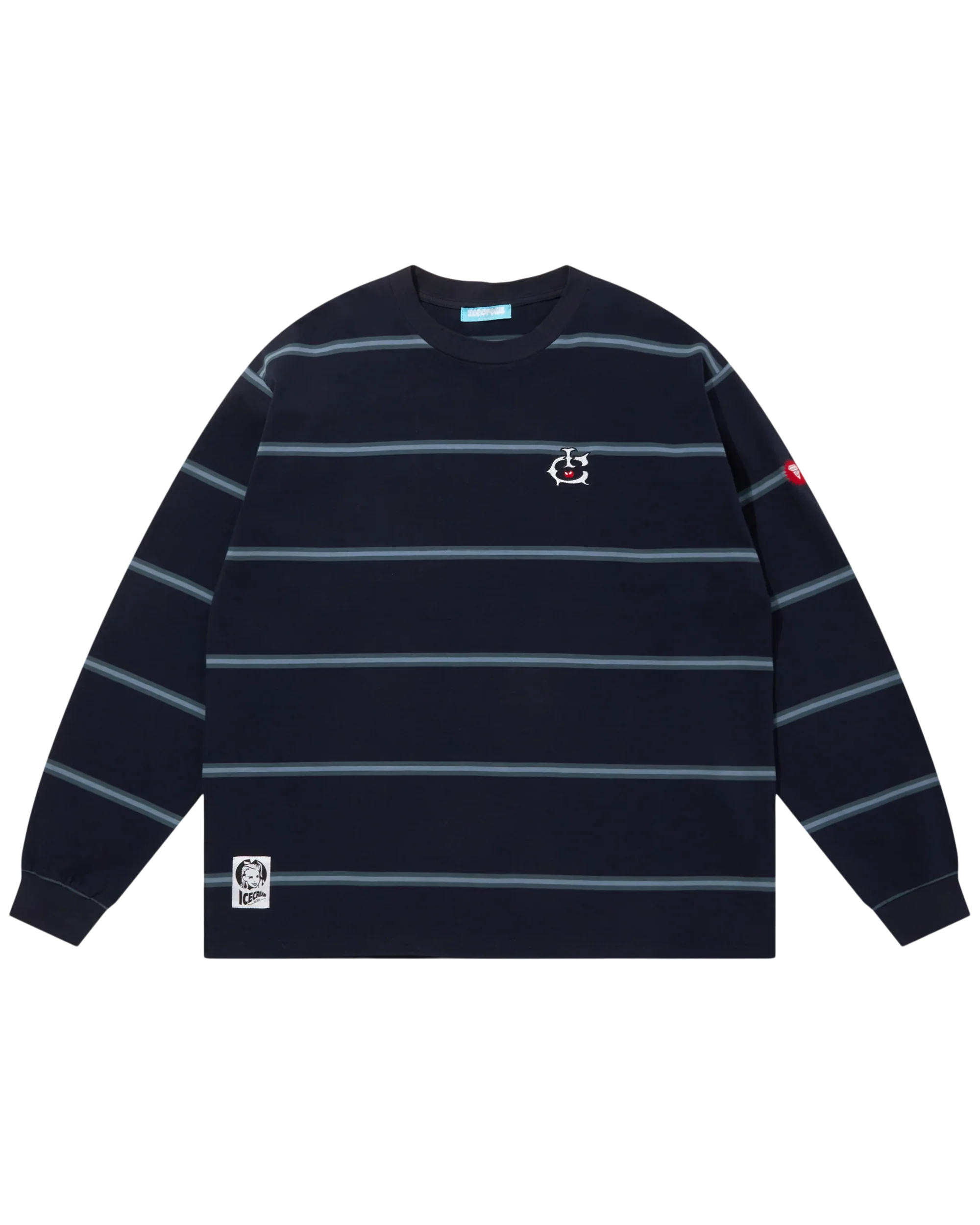 Cotton Border LS T-Shirt