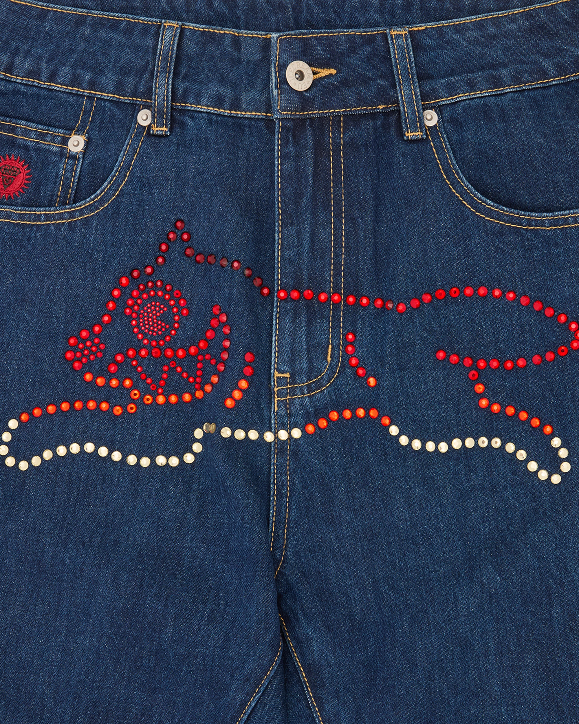 Crystal Running Dog Denim Pant - Image 3