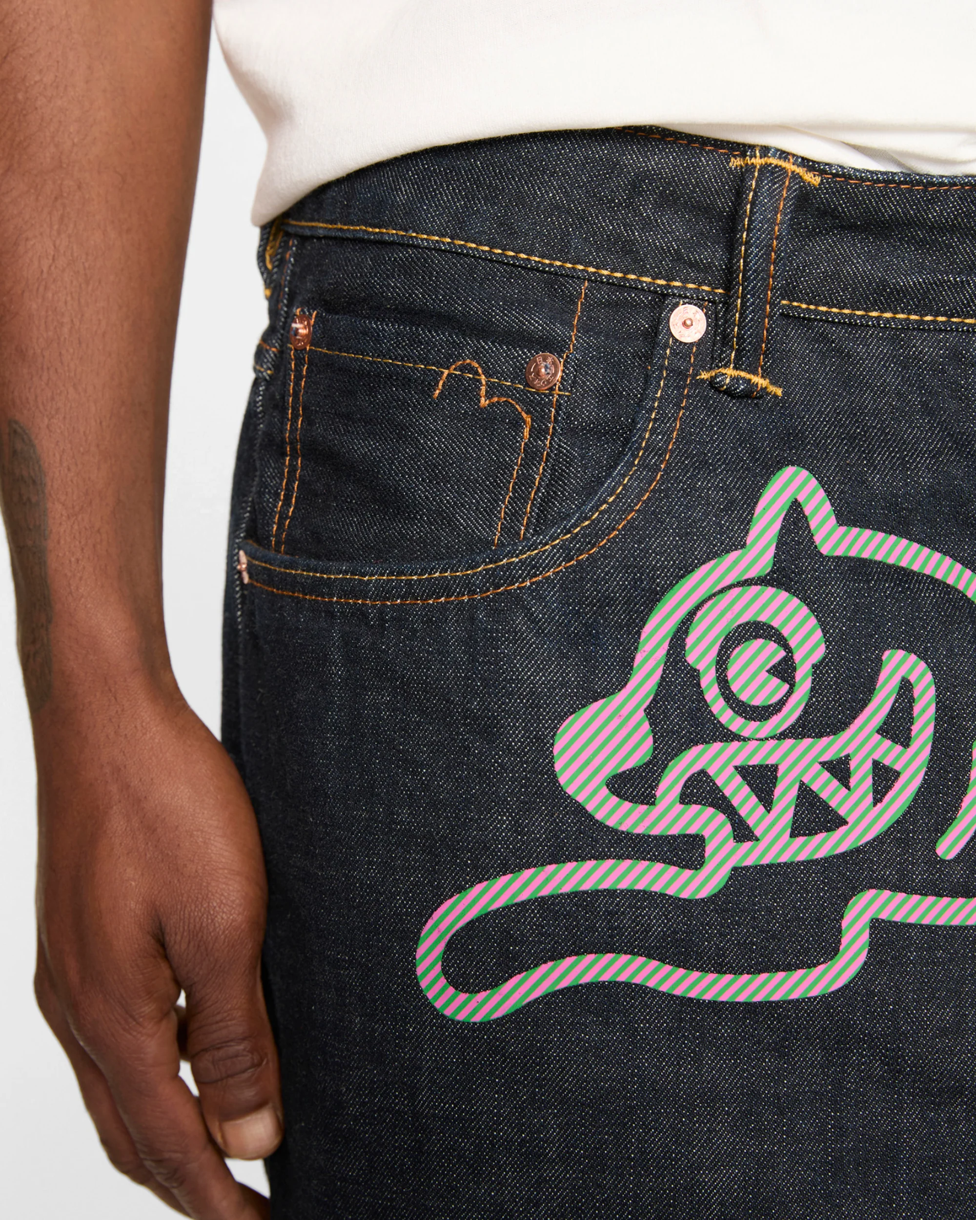 Daicock Printed Baggy Jeans - Image 10