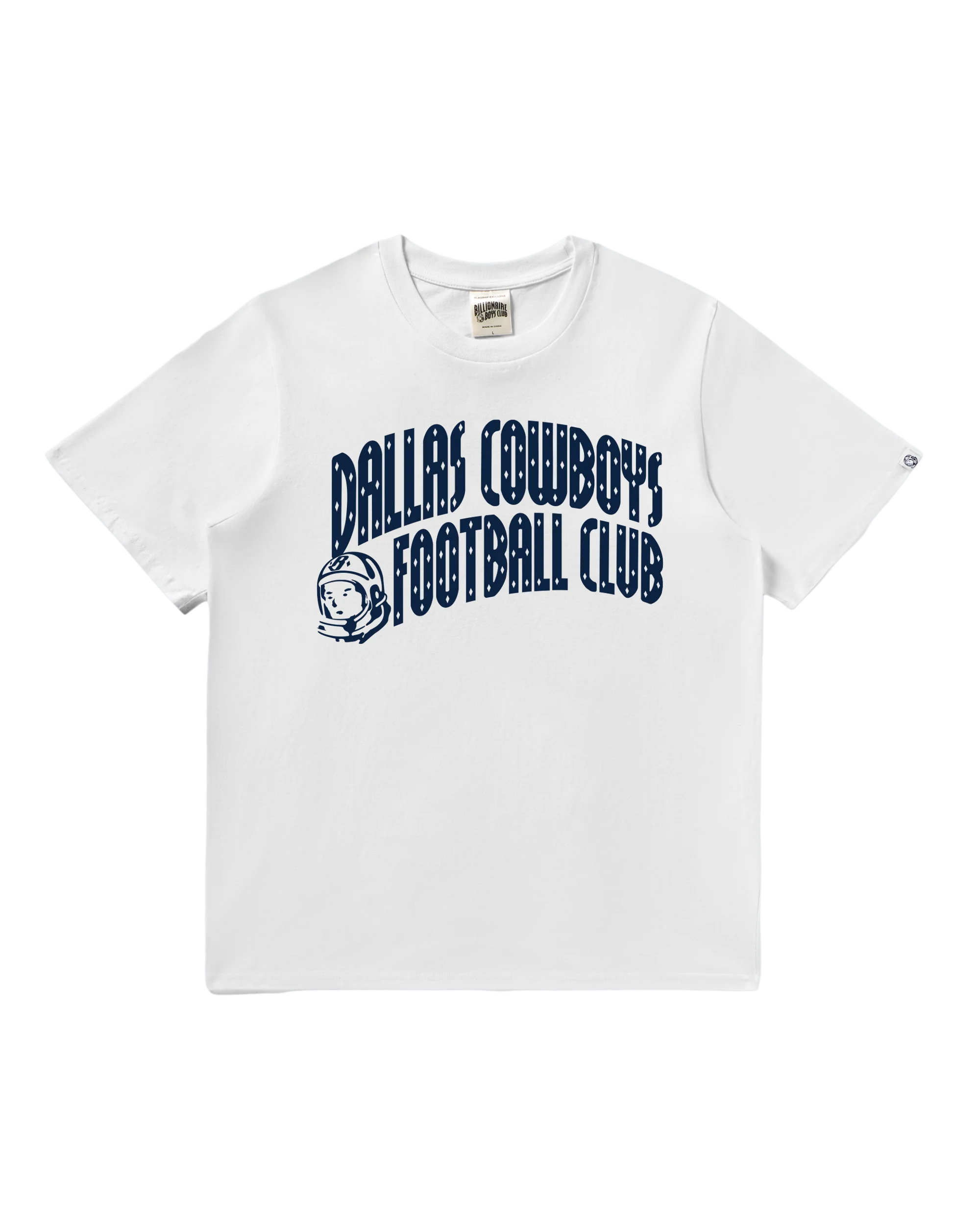 Dallas Cowboys Curve Logo SS White Tee
