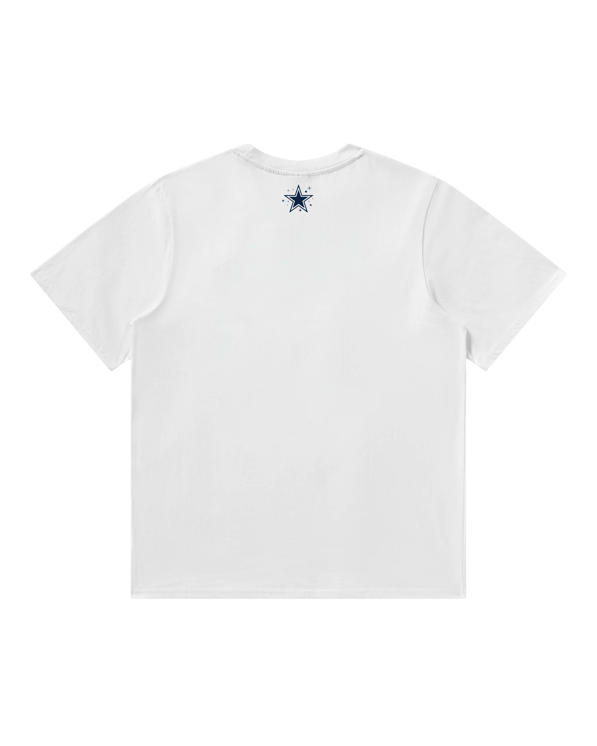 Dallas Cowboys Curve Logo SS White Tee - Image 2