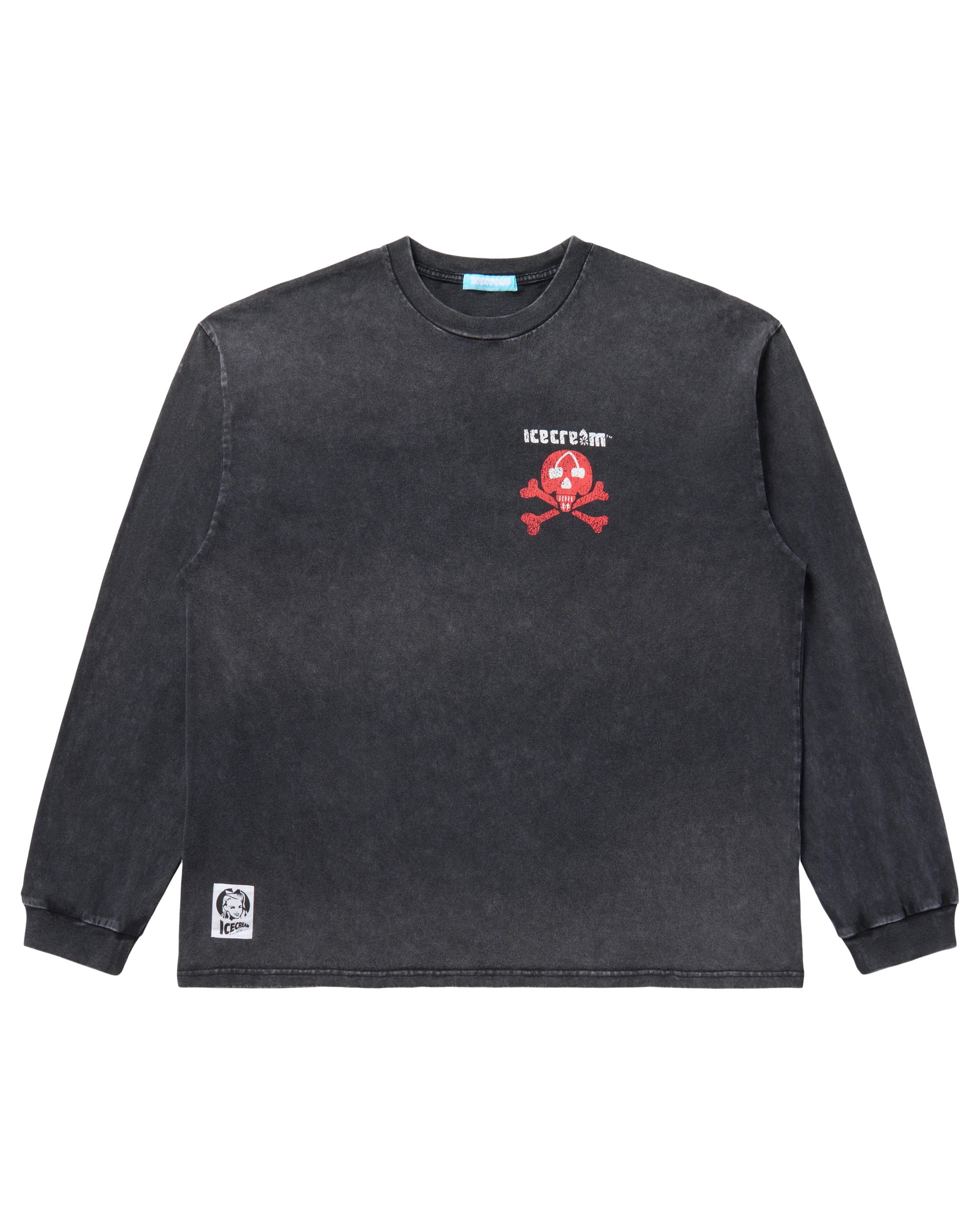 Damaged Cotton LS T-Shirt Icecream