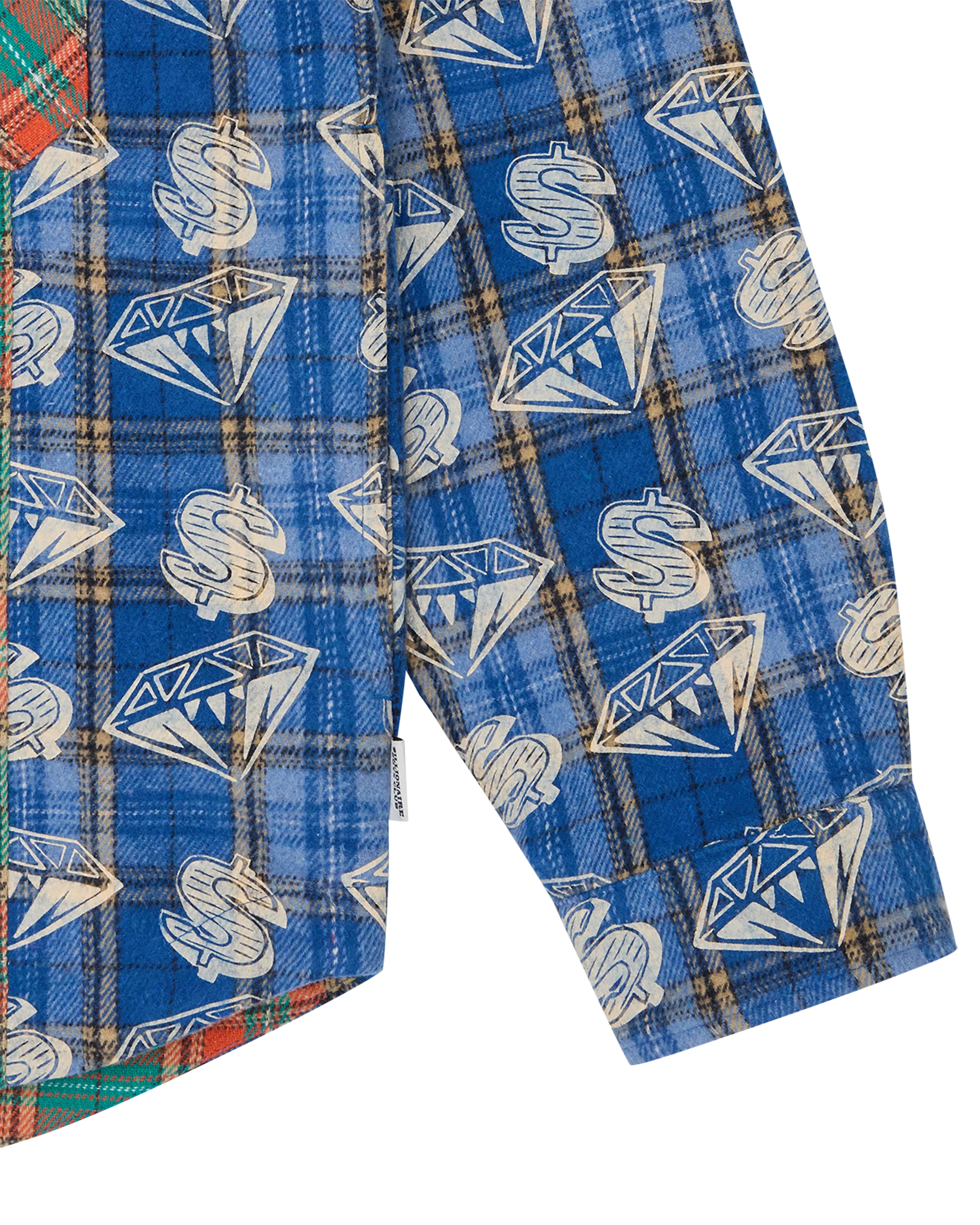 Diamonds & Dollars Check Padded Overshirt - Image 5
