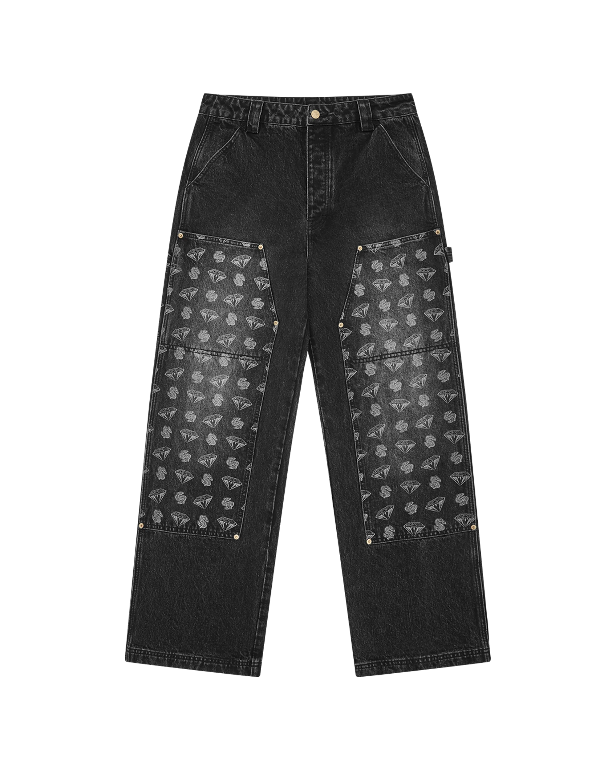 Diamonds & Dollars Denim Carpenter Pant