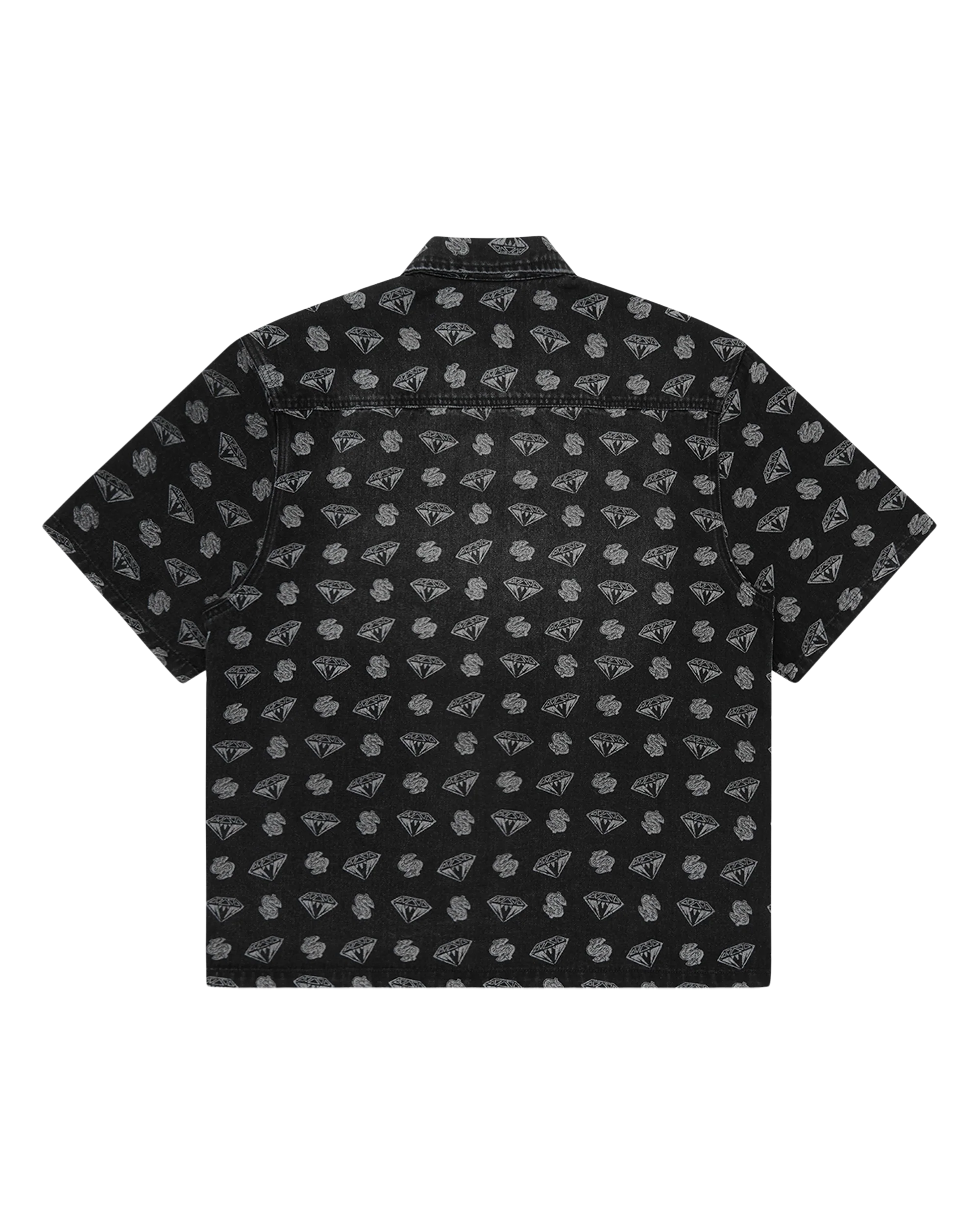 Diamonds & Dollars Oversized Denim Shirt - Image 2