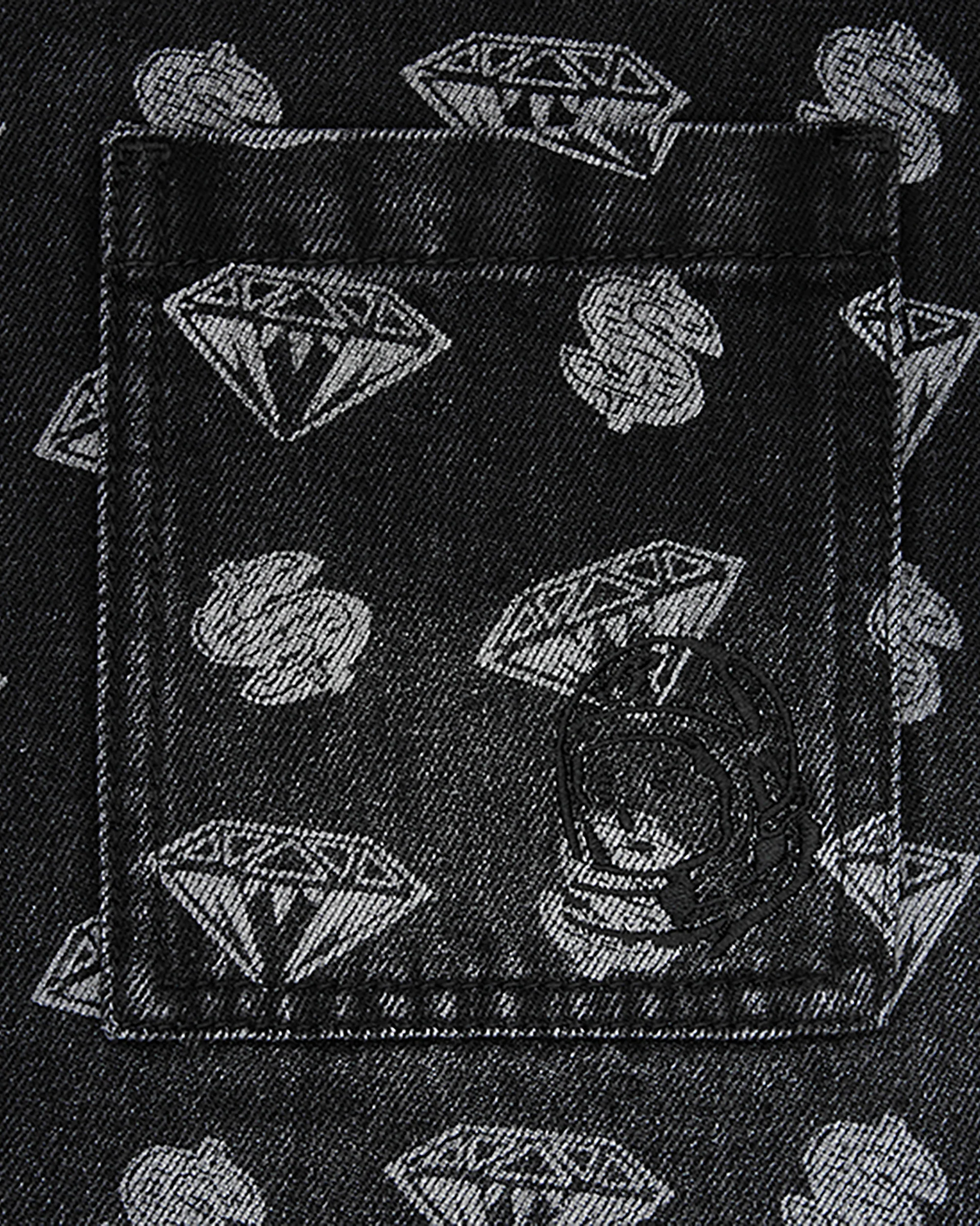 Diamonds & Dollars Oversized Denim Shirt - Image 3