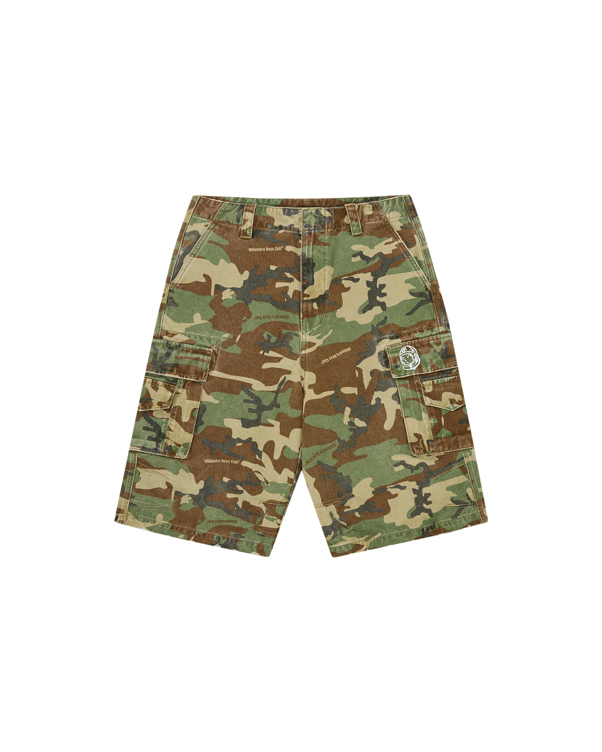 Distressed Oversized Cargo Shorts - Image 2