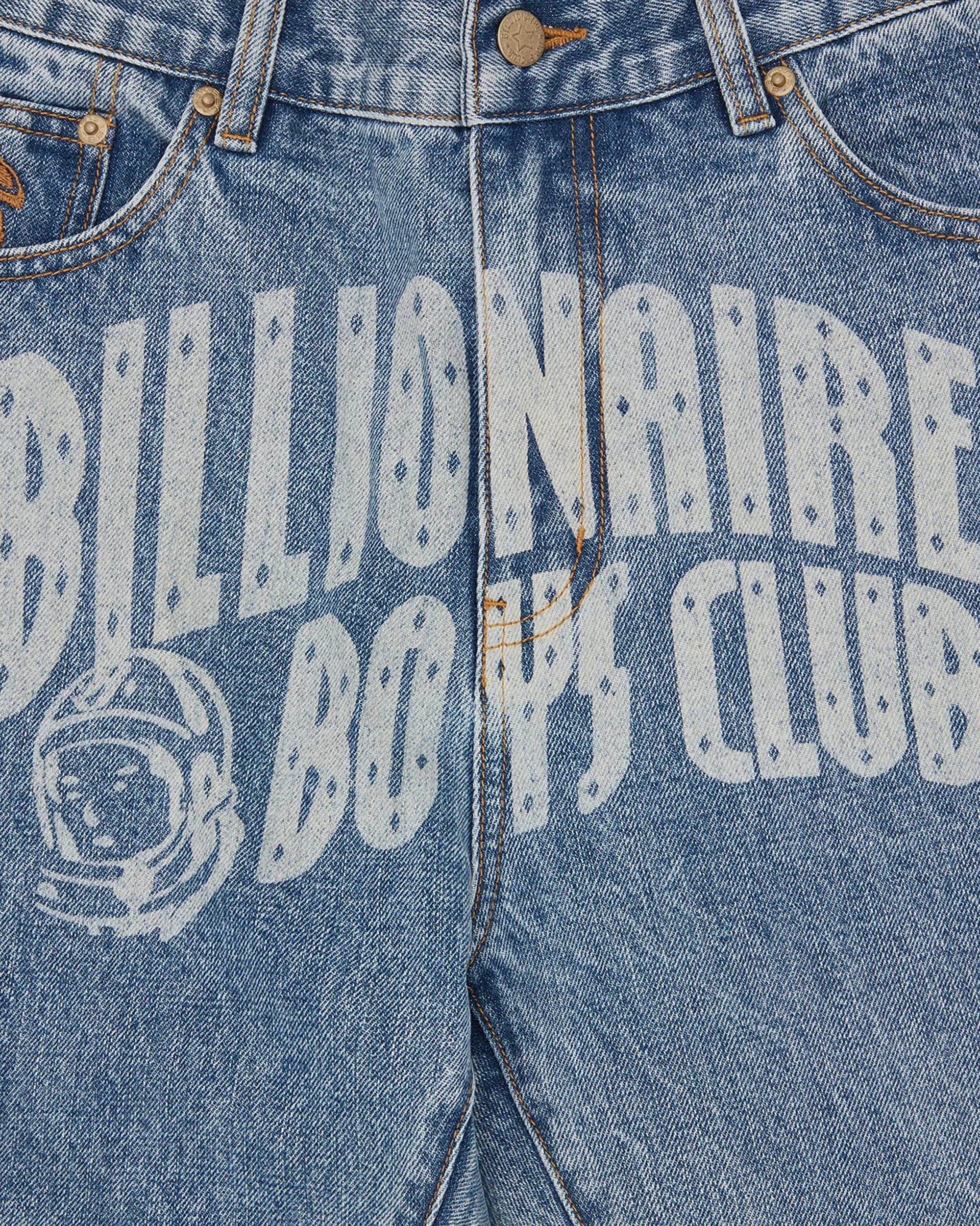 Faded Arch Logo Denim Pants - Image 3