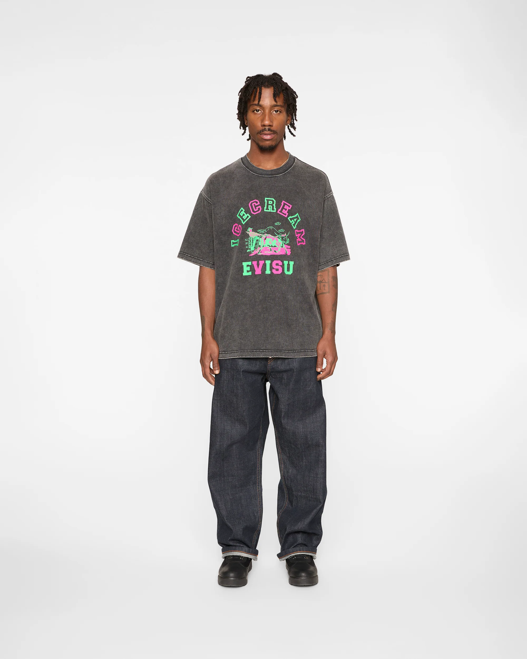Icecream X Evisu Printed T-Shirt - Image 3