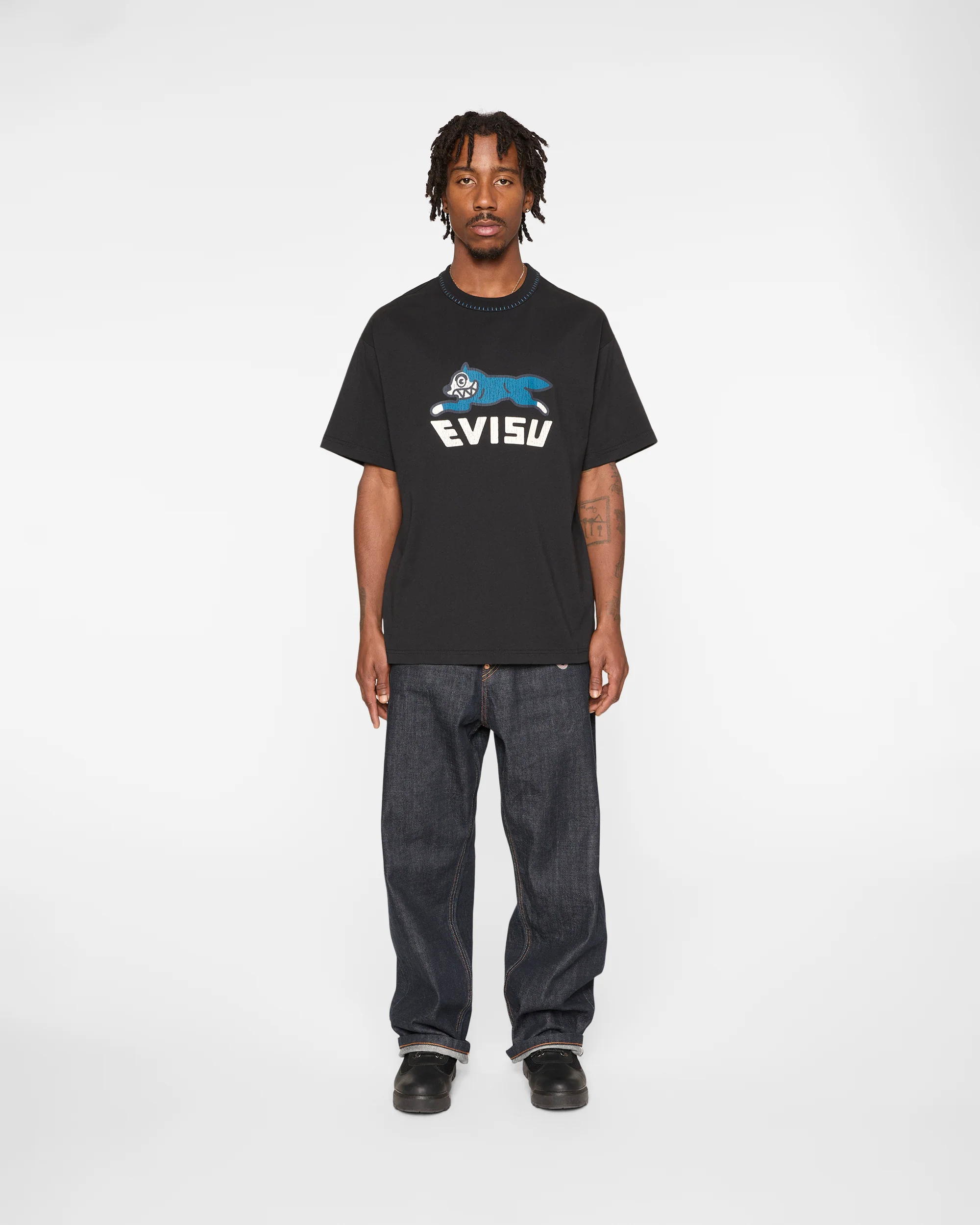 Logo With Evisu Printed T-Shirt - Image 3