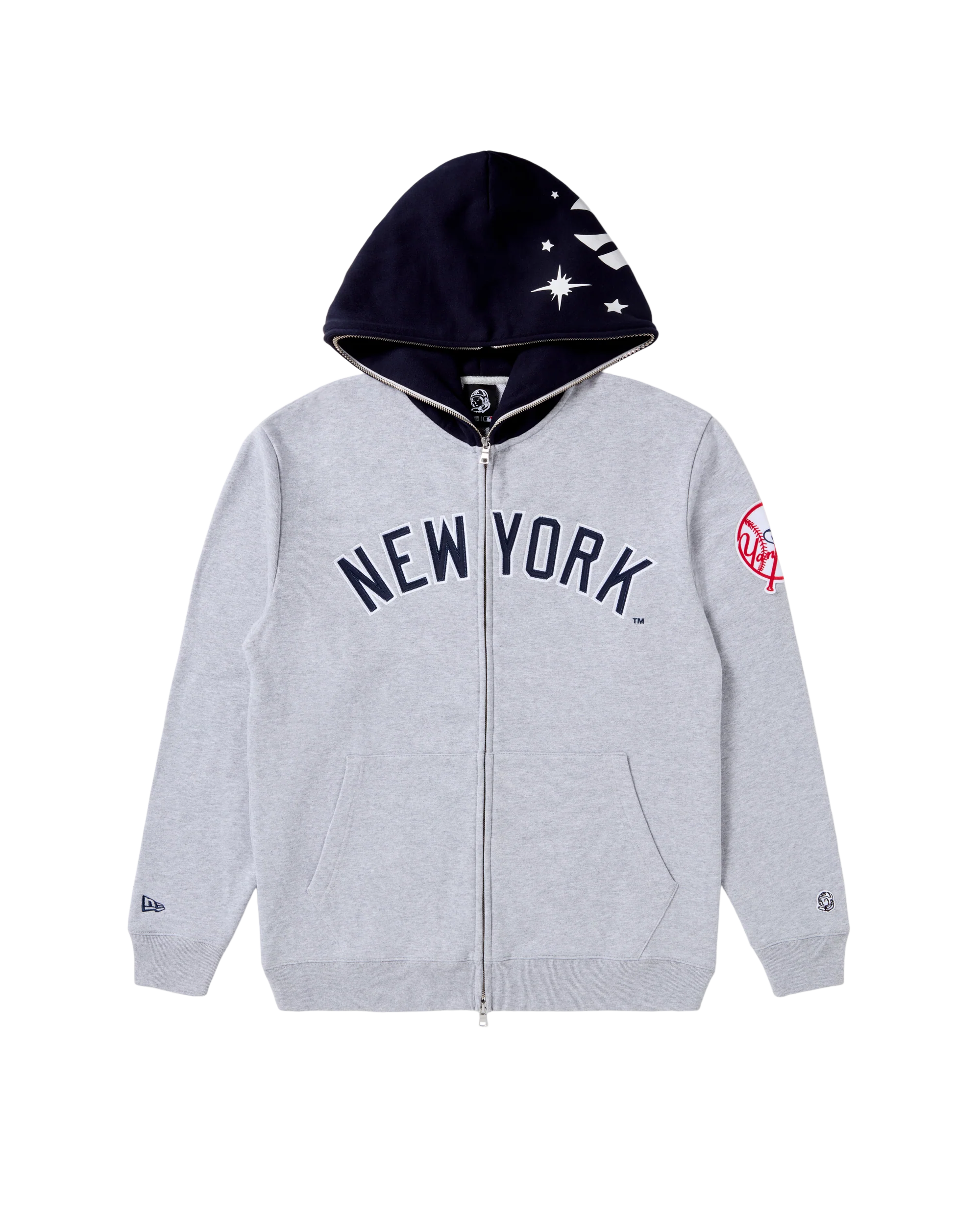 NY Yankees Blocked Zip Hood