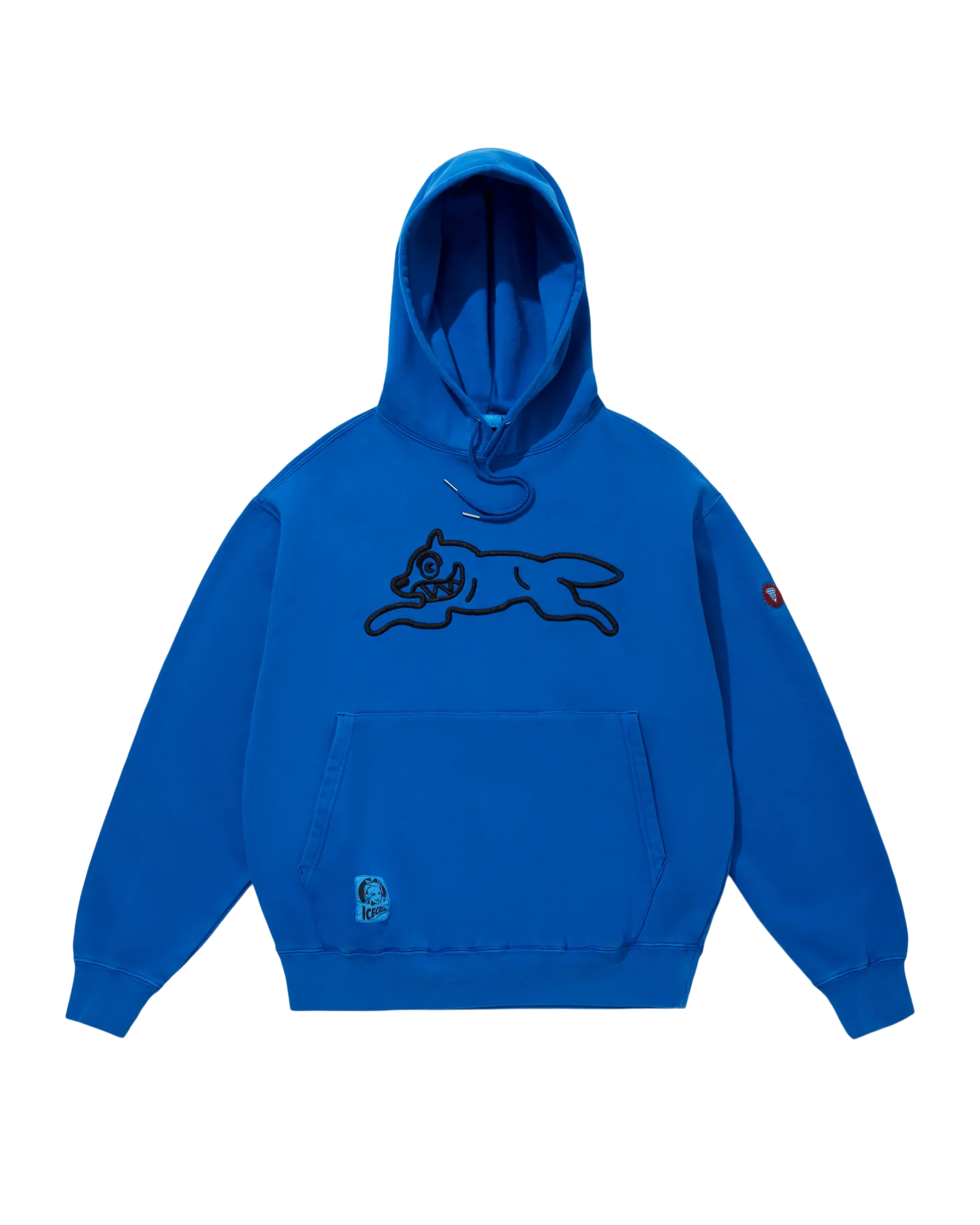 Overdyed Hoodie Running Dog