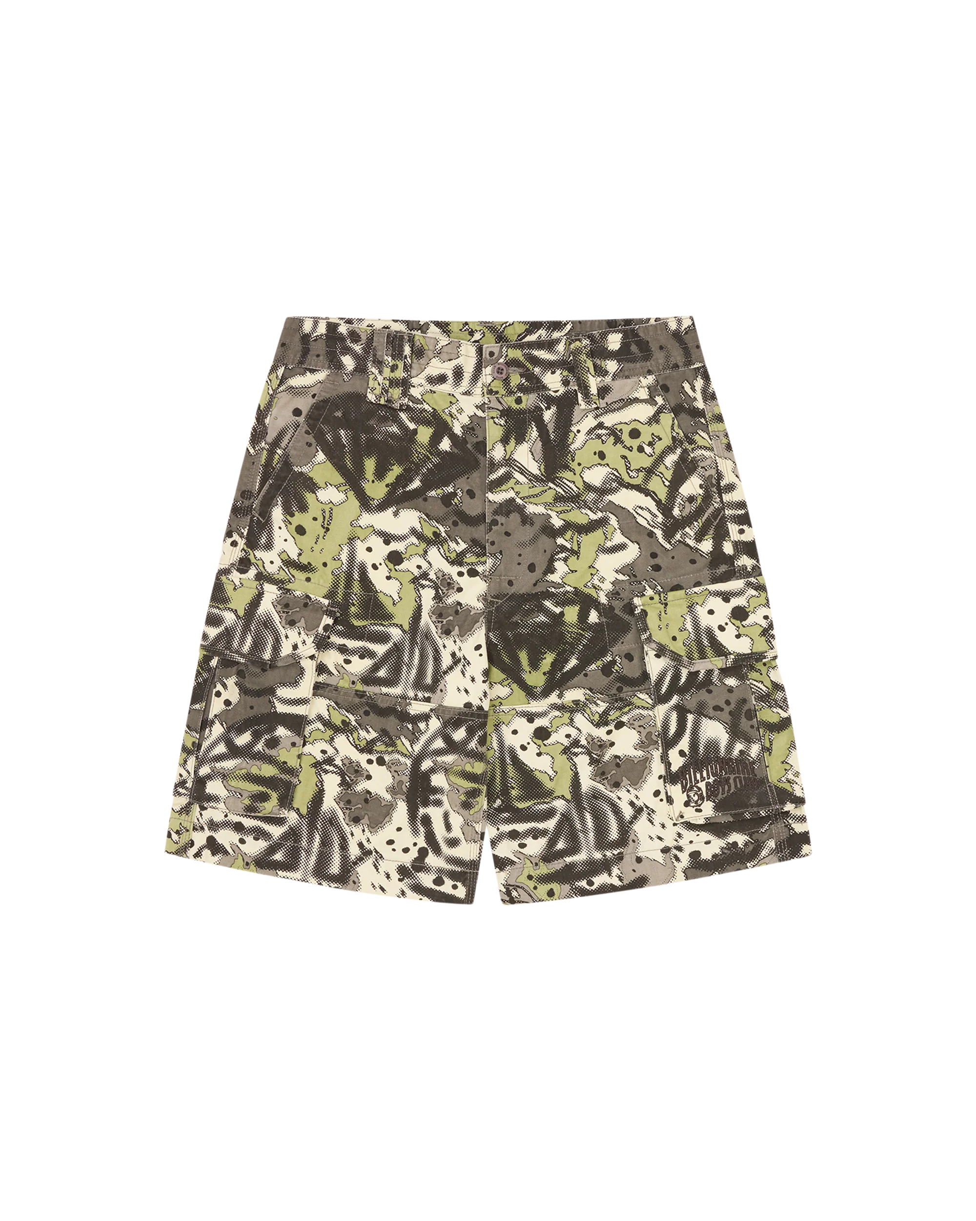 Overlay Camo Cotton Cargo Shorts