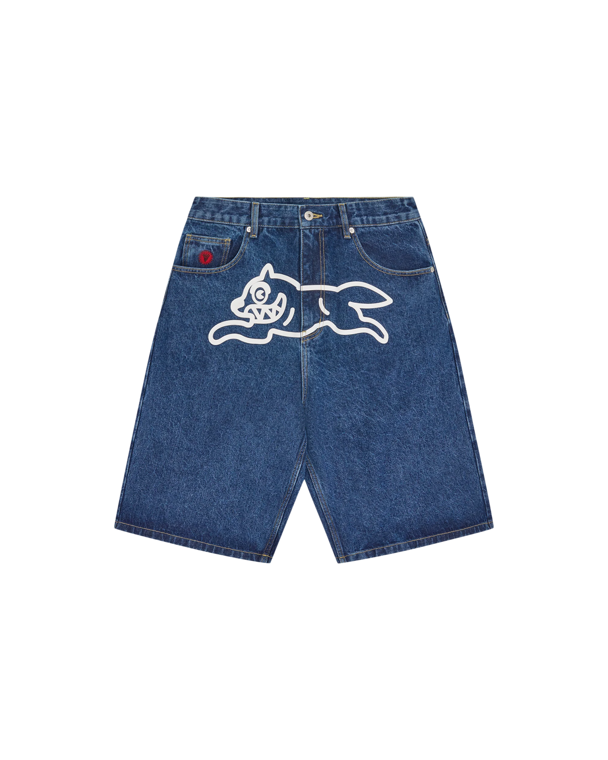 Running Dog Triple Scoop Denim Shorts