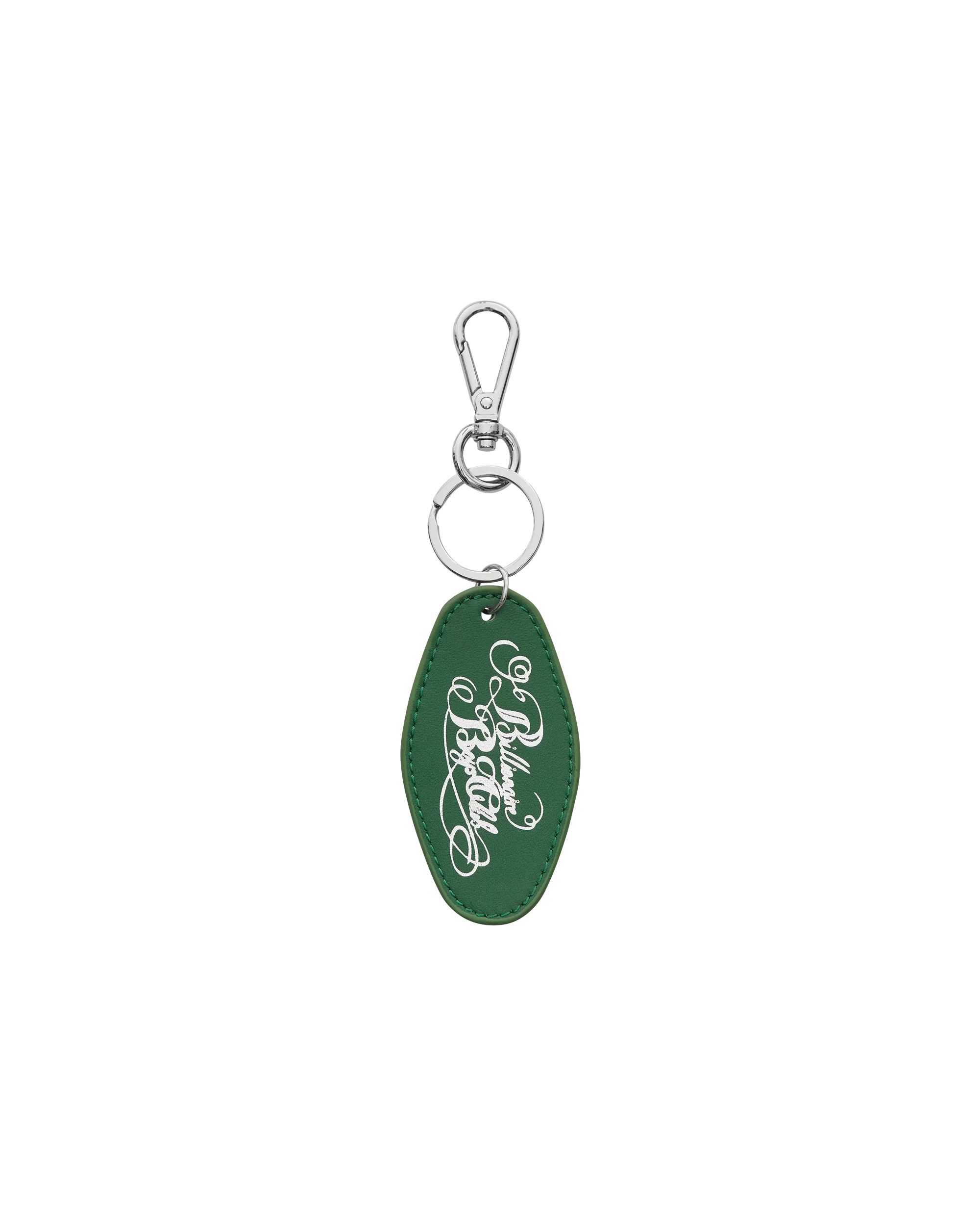 Script Logo Leather Keyring