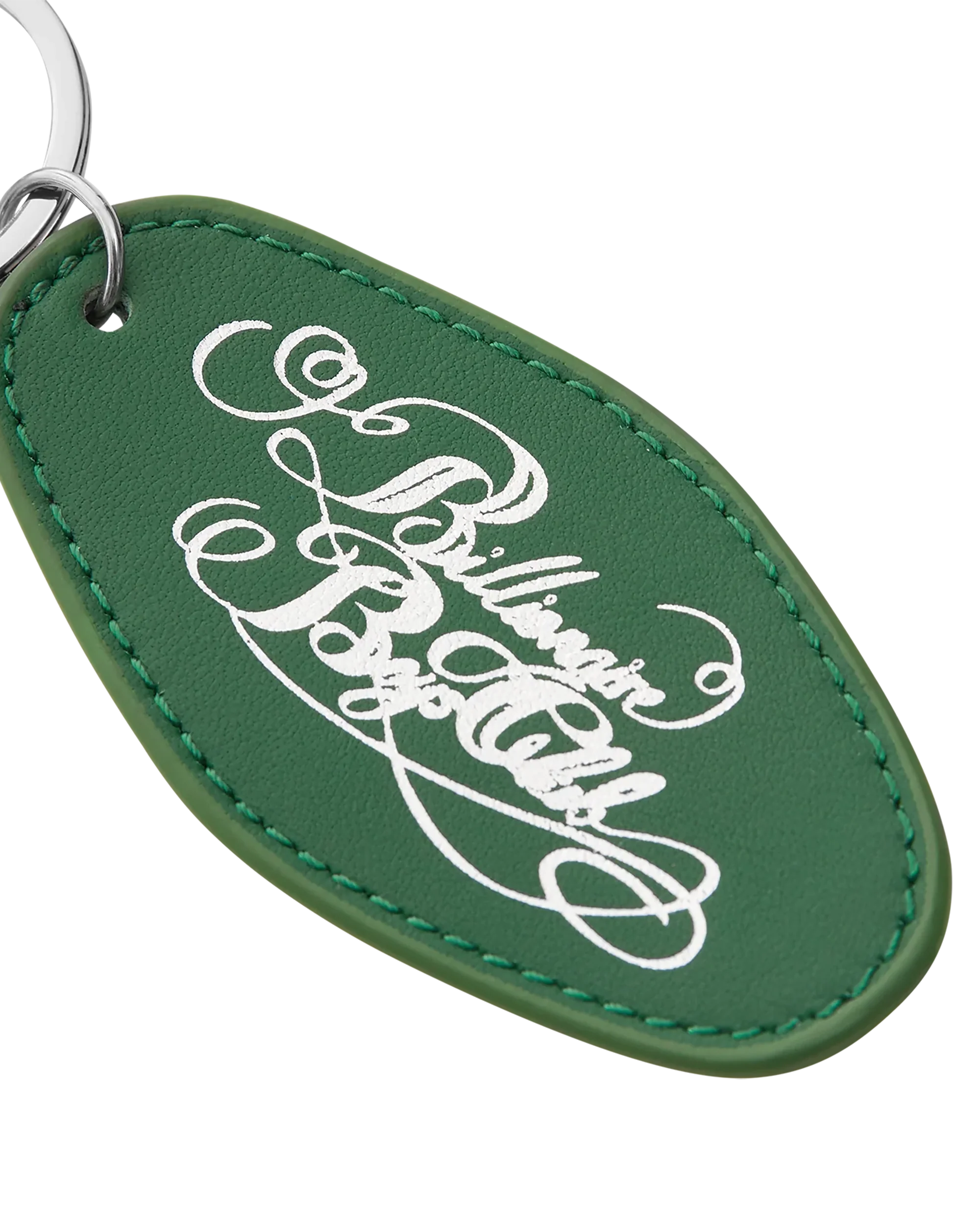 Script Logo Leather Keyring - Image 2