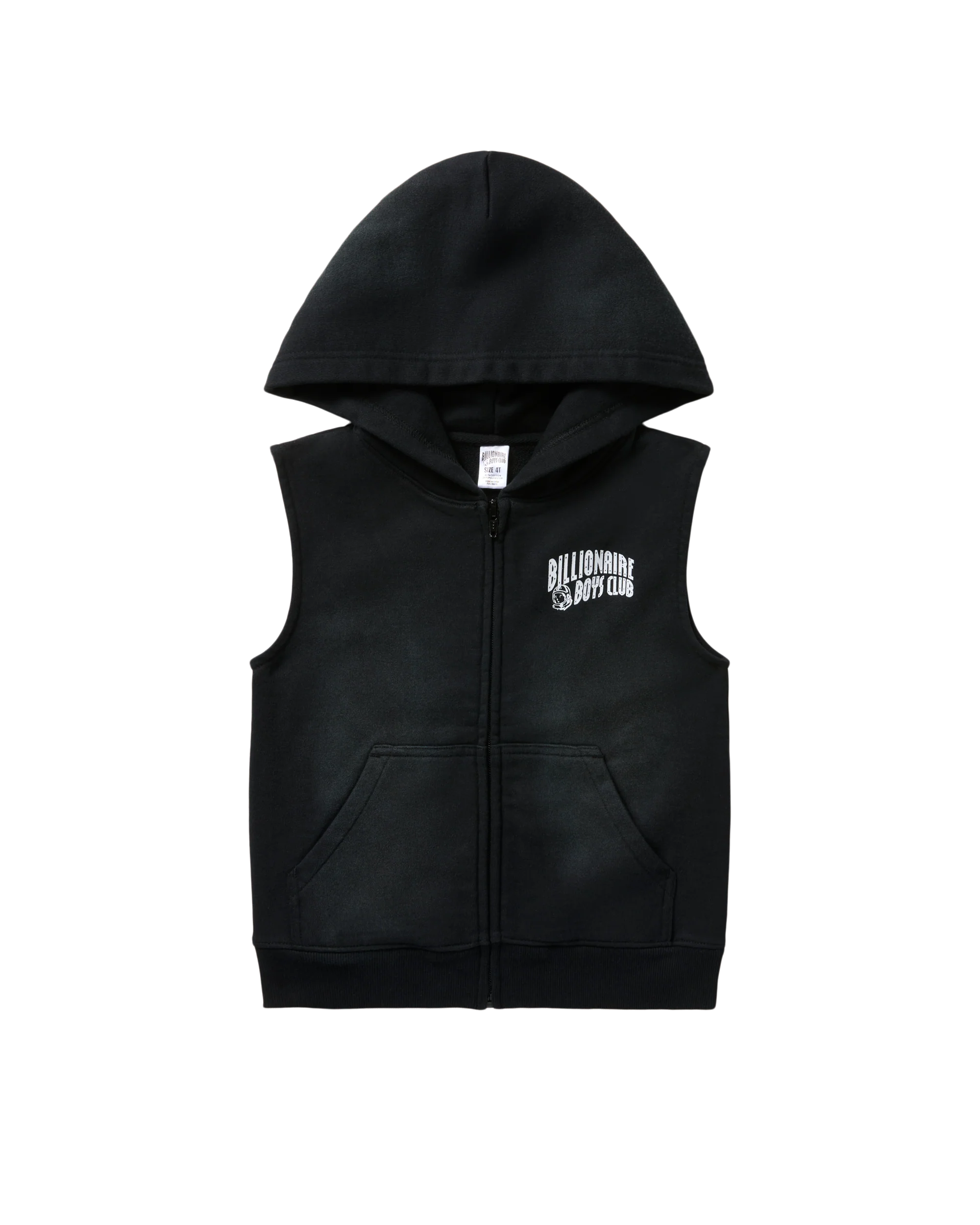 Kids Sleeveless Zip Hoodie