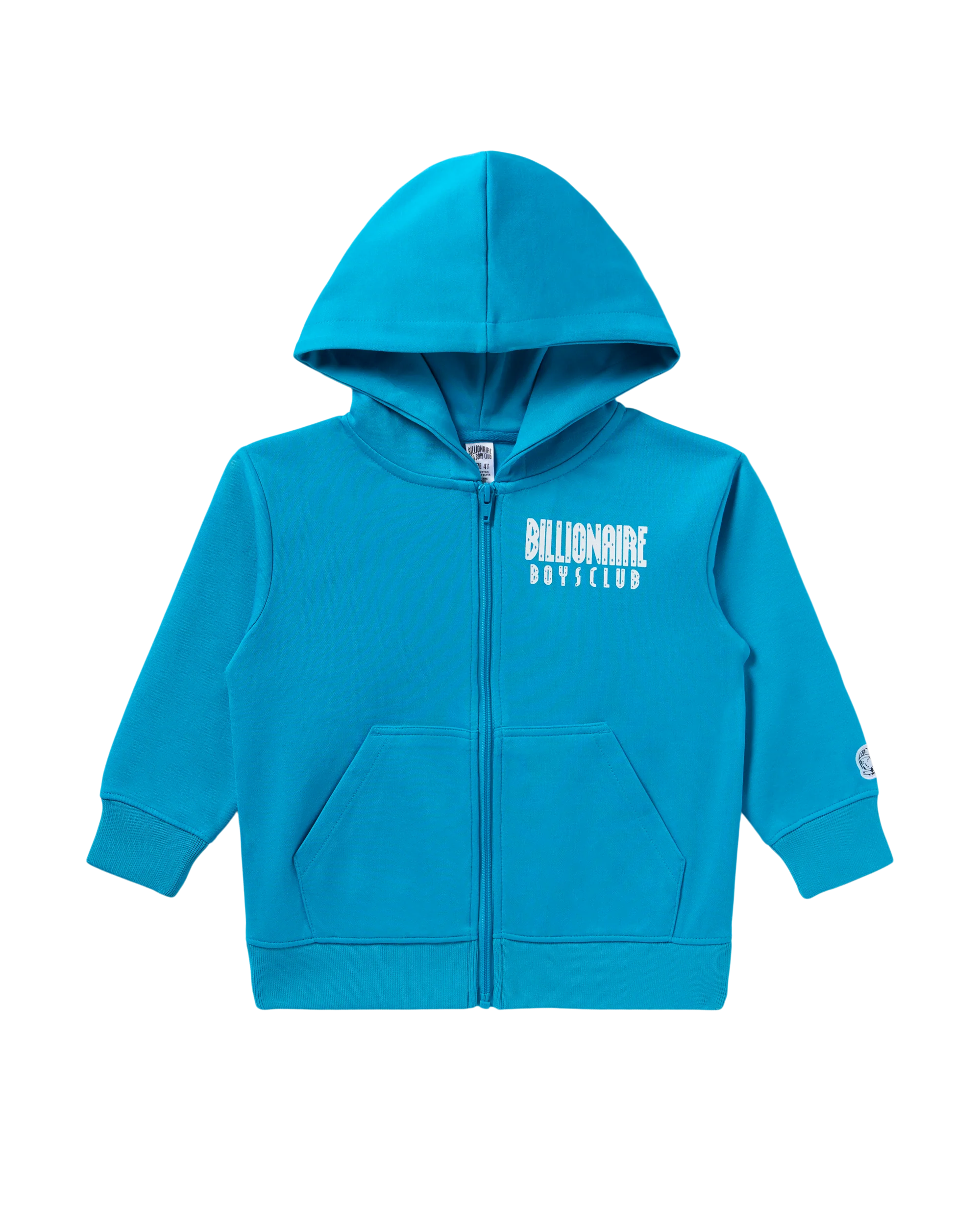 Kids Straight Font Zip Hoodie