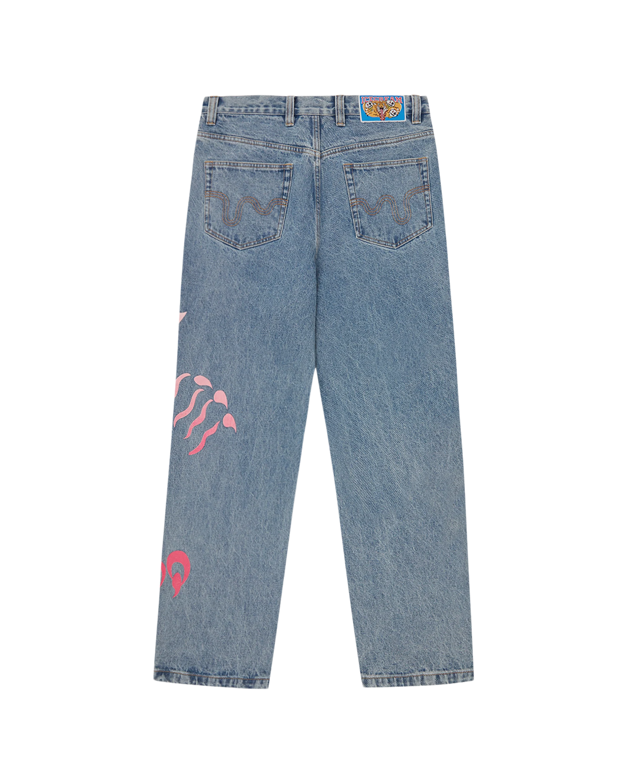 Tiger Triple Scoop Denim Pants - Image 2